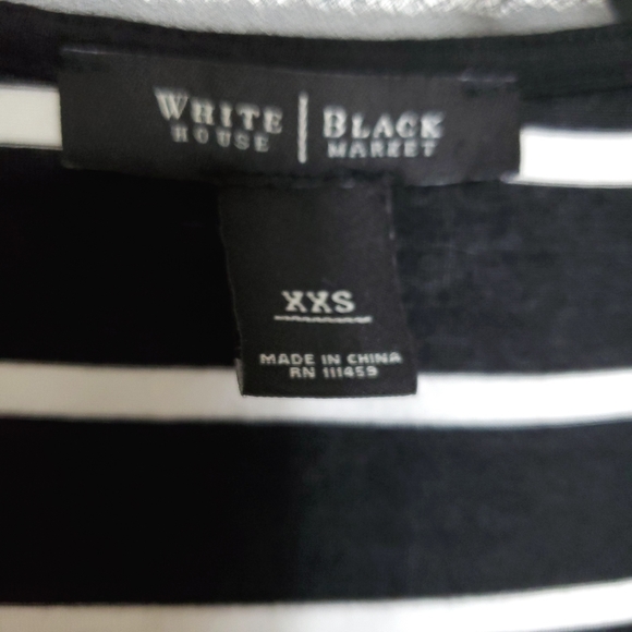 White House Black Market sequin striped t-shirt - Picture 7 of 9